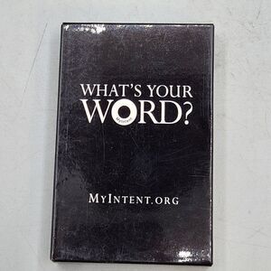 What's Your Word? 33 Meaningful Question Cards MyIntent Self Help Insightful New